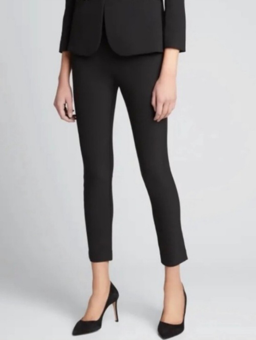 Veronica Beard Back Zip Scuba Pants Black Size 6